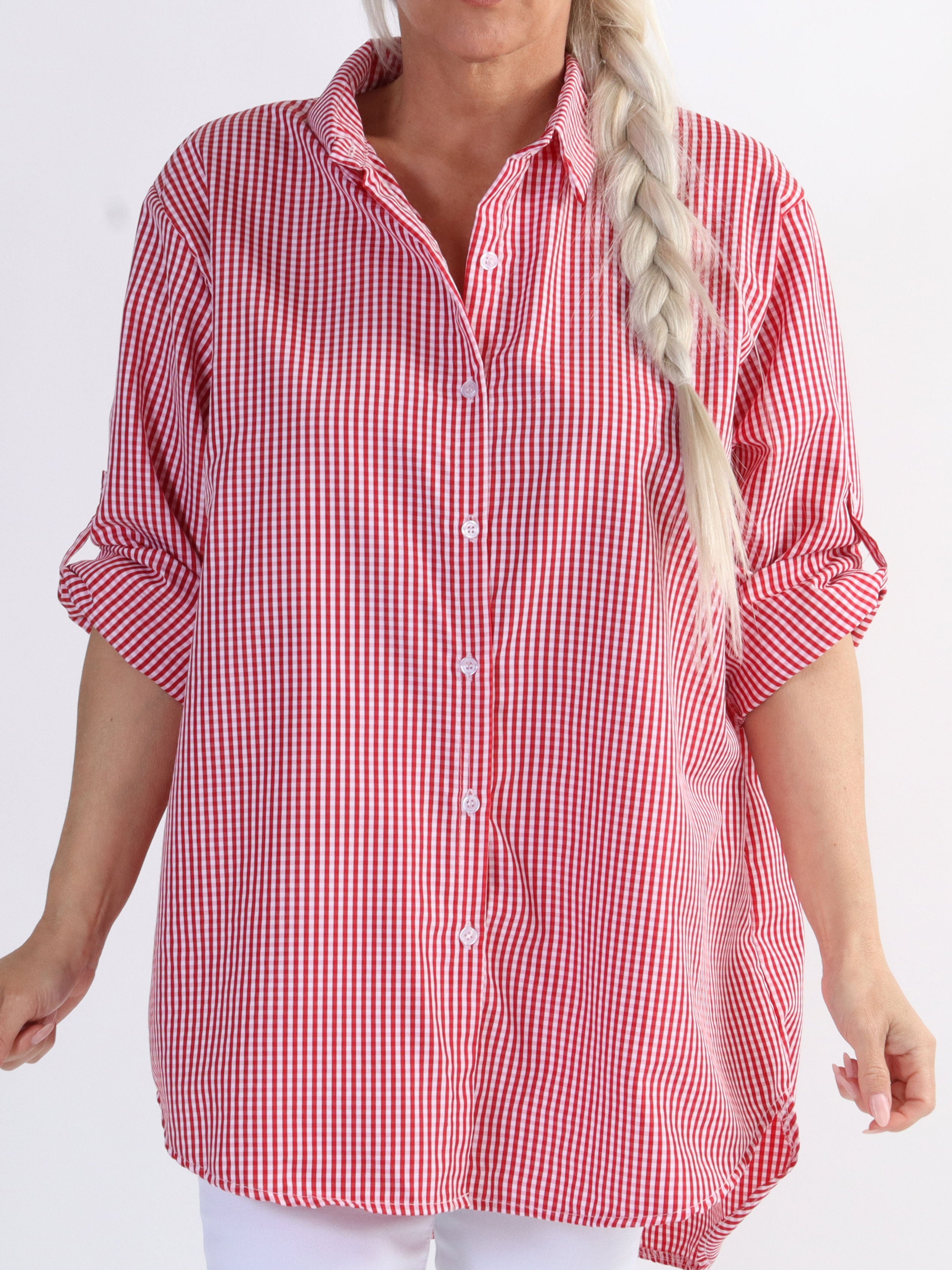 Johanne check - Fin ternet plus size skjorte